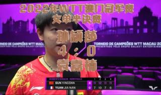 2022世乒联大满贯比赛赛程 2022澳门冠军赛赛程